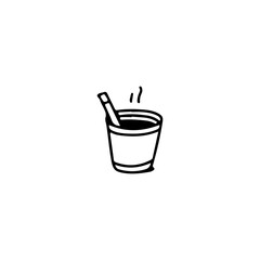 coffee cup doodle vector illustration