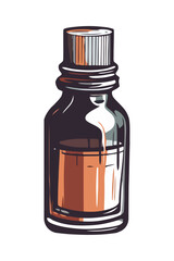 Prescription medicine bottle healthy icon