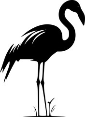 Flamingo | Minimalist and Simple Silhouette - Vector illustration