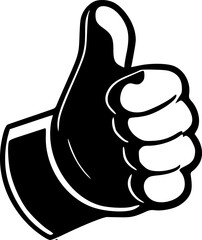 Thumbs | Minimalist and Simple Silhouette - Vector illustration