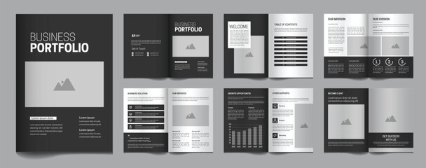 Corporate catalogue template minimalist design