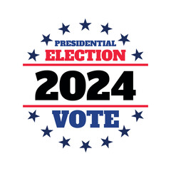 USA election 2024 vector background