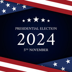 USA election 2024 vector background