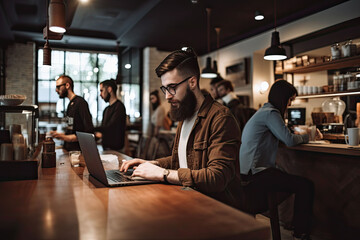 Working from the Cafe: A Generative AI Interpretation