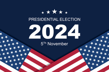 USA election 2024 vector background