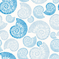 Shell Seamless Pattern Sea Ornament