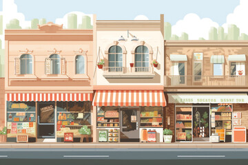 illustration of buildings