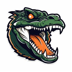 fierce crocodile mascot