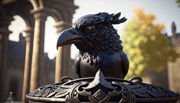 A gothic raven
