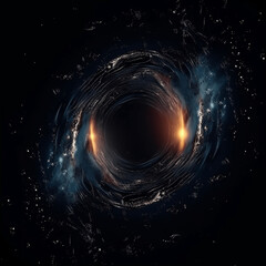 black hole at the universe, created with generative AI technology 