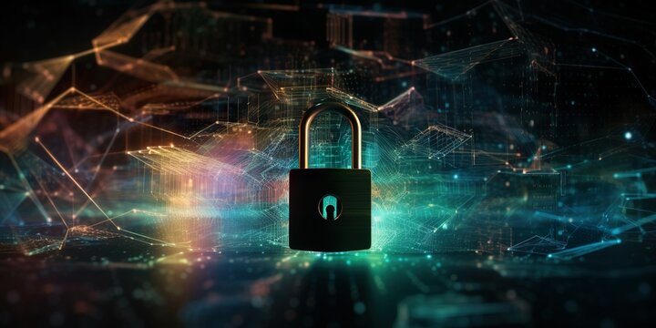 Secure Your Digital Assets: A Cybersecurity Image with a Lock