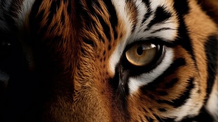 Close up to the Eyes of the TIger, National Geographic Shot, Generative AI