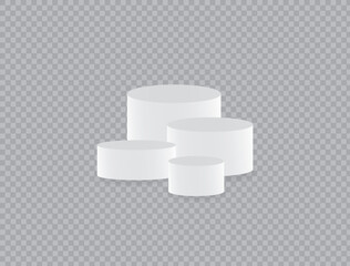 3d background products minimal white podium. Abstract shine silver cylinder pedestal podium.