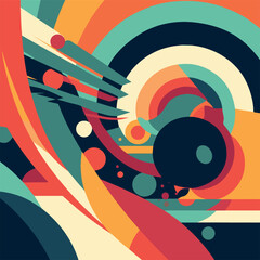 vector illustration, abstract shapes wallpaper