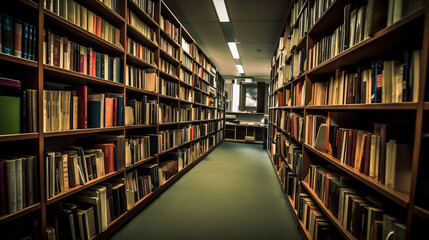 books in the library, Generative Ai