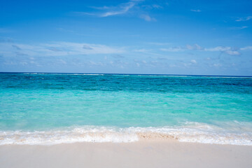 aerial view of san andres island in Colombia, sea of ​​seven colors