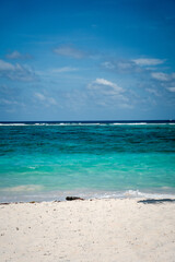 Fototapeta premium aerial view of san andres island in Colombia, sea of ​​seven colors