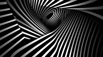 abstract black and white background illustration. Generative AI