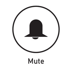 Mute Icon Vector Image Illustration