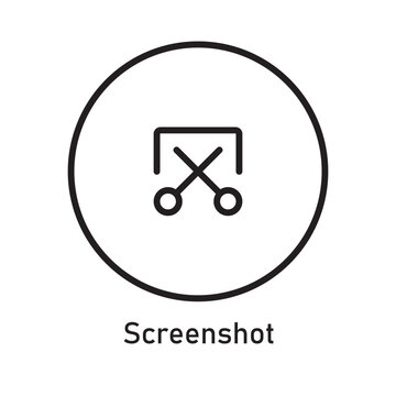 Screenshot Icon Vector Image Illustration