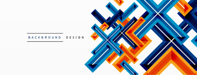 Minimal geometric background cross line. Design for wallpaper, banner, background, landing page, wall art, invitation, prints, posters