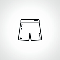Men shorts line icon. shorts outline icon