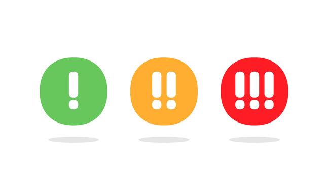 Low Medium High priority icon. Clipart image isolated on white background