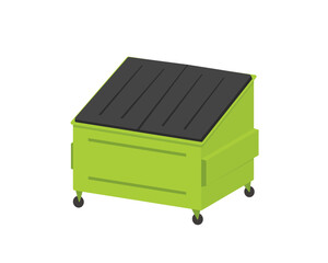 Dumpster icon. Clipart image isolated on white background