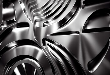Abstract metal background. Generative AI