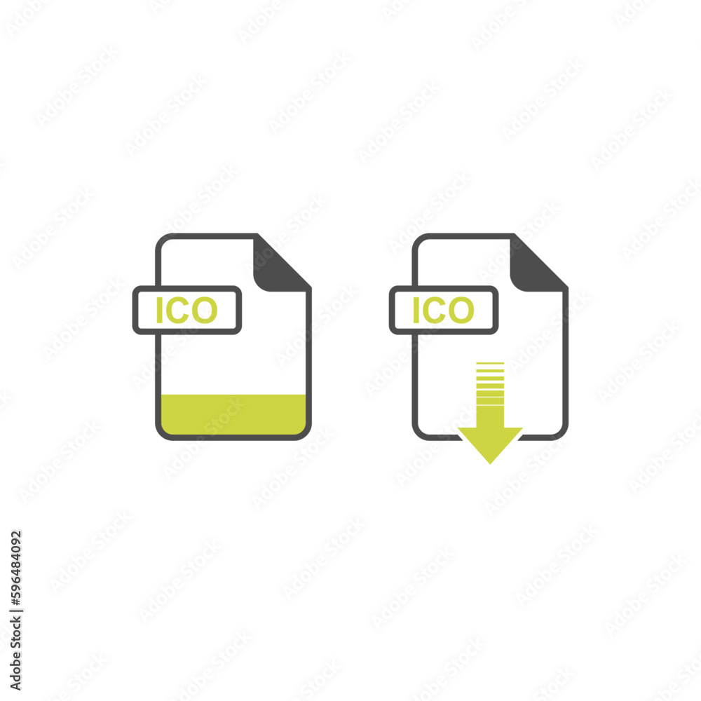 Poster ico format download icon - format extension file icon vector illustration for web and graphics desig