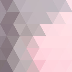 Pink and gray vector triangle mosaic template. Shining illustration, which consist of triangles. Completely new design for your business