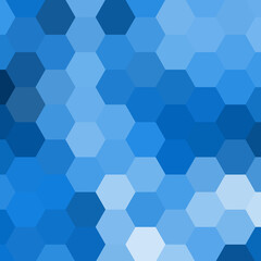 Blue hexagon background. Vector graphics. Presentation template. eps 10