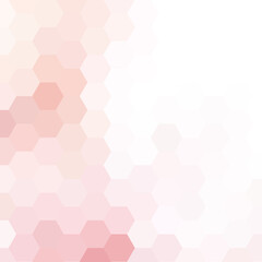 Pink hexagon background. Presentation template. Vector background. eps 10