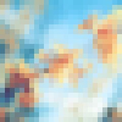 Abstract color pixel background frame with empty space for text. eps 10