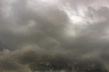 Fototapeta na wymiar time lapse of clouds in the fog