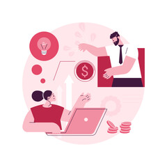 Intellectual capital abstract concept vector illustration. Intellectual wealth, structural capital, company human resources investment, money-making sources, enterprise brains abstract metaphor.