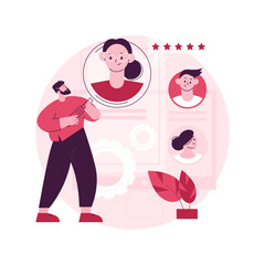 Wanted employees abstract concept vector illustration. Vacant job position, searching employees, open vacancies, join our team, we are hiring, staff wanted, personnel needed abstract metaphor.