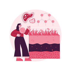 Obraz premium Soil science abstract concept vector illustration. Soil biology and chemistry, environmental science, natural resource study, fertility properties, land management, pedology abstract metaphor.