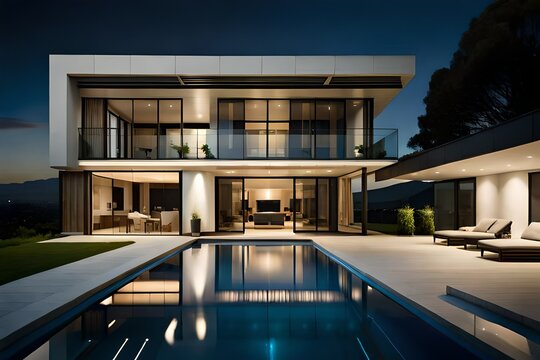 Upscale Modern Mansion With Pool