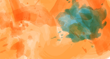 Abstract watercolor cloudy effect hand brush splash texture 

