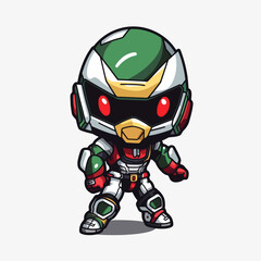 With their advanced armor and powerful weapons, this robotic super hero is the ultimate symbol of strength and justice.