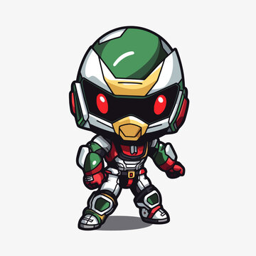 With their advanced armor and powerful weapons, this robotic super hero is the ultimate symbol of strength and justice.