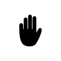Hand icon vector. hand symbols. palm
