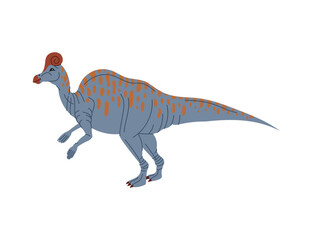 Tyrannosaurus T-rex isolated cartoon dinosaur. Vector dino T-rex, theropod extinct animal, tyrant lizard with crest skull, baby raptor prehistoric animal