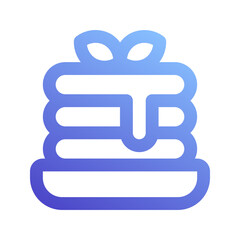 pancake gradient icon