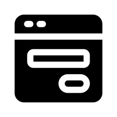 contact form glyph icon