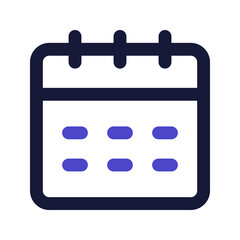 calendar line color icon