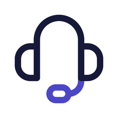 Obraz premium customer service line color icon