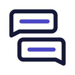 Obraz premium chat line color icon