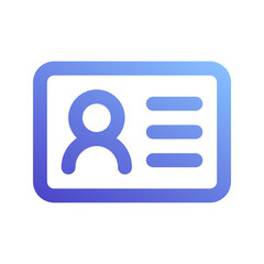 id card gradient icon
